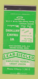 Matchbook Cover - Lear Siegler Employees Credit Union Grand Rapids MI 30 Strike