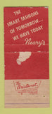 Matchbook Cover - Neary's Fashions Clothes Mackinac Island MI WEAR 30 Strike