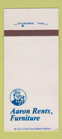 Matchbook Cover - Aaron Rents Furniture Tampa FL SAMPLE 30 Strike