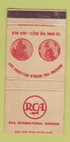 Matchbook Cover - RCA Radio TV International WEAR 30 Strike