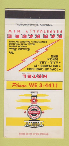Matchbook Cover - Hotel Kankakee IL WORN 30 Strike
