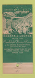 Matchbook Cover - Hotel Sarasota FL 30 Stick
