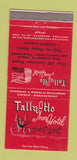 Matchbook Cover - Tally Ho Inn Mhotel Paoli PA 30 Strike