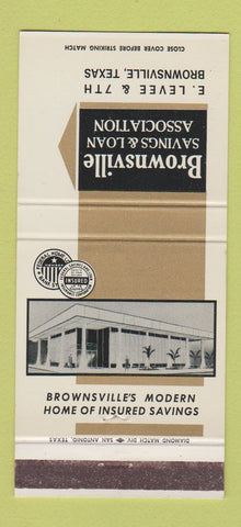 Matchbook Cover - Brownsville Savings and Loan Brownsville TX 30 Strike