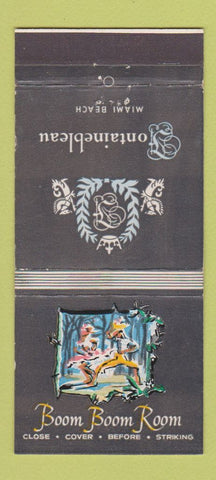 Matchbook Cover - Hotel Fontainebleau Miami Beach FL Boom Boom Room 30 Strike