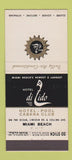Matchbook Cover - Hotel De Lido Miami Beach FL 30 Stick