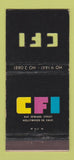 Matchbook Cover - CFI Hollywood CA Film Labs 21 Strike Feature