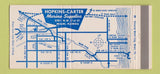 Matchbook Cover - Hopkins Carter Marine Supply Miami FL  30 Strike