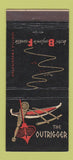 Matchbook Cover - Hotel Benjamin Franklin Seattle WA Outrigger 21 Strike Feature