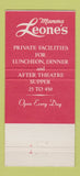 Matchbook Cover - Mamma Leone's New York City 30 Strike