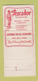 Matchbook Cover - El Pescador Paella King Roselle Park NJ WEAR 30 Strike
