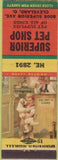 Matchbook Cover - Superior Pet Shop Cleveland OH
