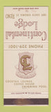 Matchbook Cover - Continental Lodge Reno NV WEAR 30 Strike