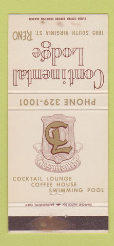 Matchbook Cover - Continental Lodge Reno NV WEAR 30 Strike