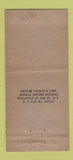 Matchbook Cover - Brick Church Cafeteria East Orange NJ WEAR 30 Strike