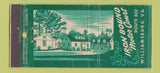 Matchbook Cover - Iron Bound Motor Court Williamsburg VA 21 Strike Feature