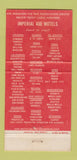 Matchbook Cover - Imperial 400 Motels Provo UT 30 Strike