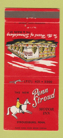 Matchbook Cover - Penn Stroud Motor Inn Stroudsburg PA 30 Strike