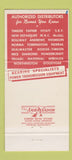 Matchbook Cover - Iowa Bearing Company Davenport Des Moines IA 30 Strike