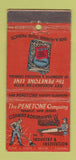 Matchbook Cover - Penetone Cleaners Degreasers Tenafly NJ WORN 30 Stick