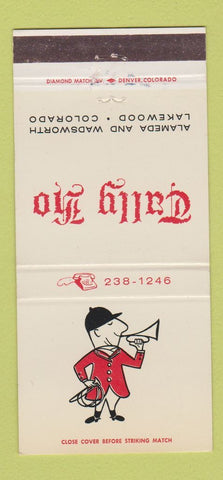Matchbook Cover - Tally Ho Lakewood Colorado 30 Strike