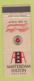 Matchbook Cover - Hilton Hotel Amsterdam Holland