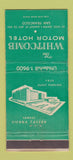 Matchbook Cover - Whitcomb Motor Hotel San Francisco CA WEAR 30 Strike