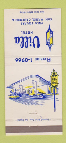 Matchbook Cover - Villa Hotel San Mateo CA 30 Strike