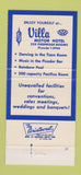 Matchbook Cover - Villa Hotel San Mateo CA 30 Strike