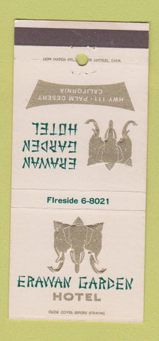 Matchbook Cover - Erawan Garden Hotel Palm Desert CA 30 Strike