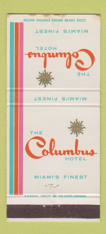 Matchbook Cover - Columbus Hotel Miami FL 30 Strike