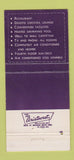 Matchbook Cover - Bradenton Cabana Motor Hotel Bradenton FL 30 Strike