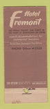 Matchbook Cover - Hotel Fremont Las Vegas NV 30 Stick