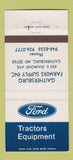 Matchbook Cover - Ford Tractors Gaithersburg MD Farmers Supply 30 Strike