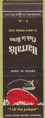 Matchbook Cover - Harrah's Club Reno NV casino