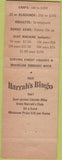 Matchbook Cover - Harrah's Club Reno NV casino