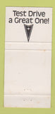 Matchbook Cover - Chevrolet Pontiac Sweewater TN Buccaneer Red 30 Strike