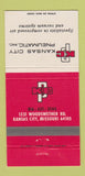 Matchbook Cover - Kansas City Pneumatic MO 30 Strike
