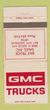 Matchbook Cover - GMC Trucks Bay City MI WEAR 30 Strike