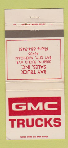 Matchbook Cover - GMC Trucks Bay City MI WEAR 30 Strike