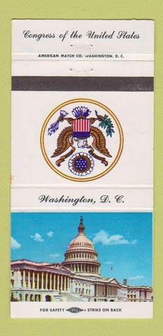 Matchbook Cover - US Congress Bob Traxler MI Michigan 30 Strike