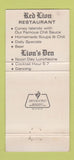 Matchbook Cover - Lion's Den Bay City MI WEAR 30 Strike