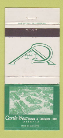 Matchbook Cover - Castle View Town Country Club Atlanta GA 30 Strike