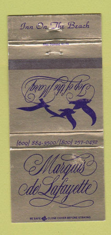 Matchbook Cover - Marquis de Lafayette 30 Strike