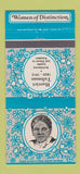 Matchbook Cover - Women of Distinction Harriet Tubman 30 Strike