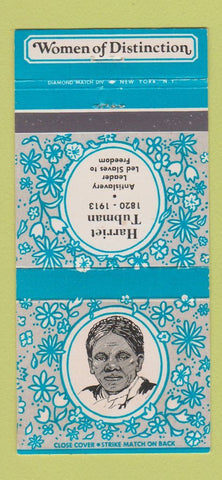 Matchbook Cover - Women of Distinction Harriet Tubman 30 Strike