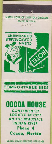 Matchbook Cover - Cocoa House Cocoa FL low phone #