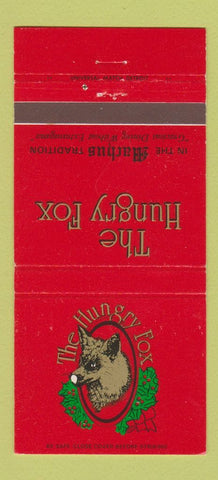 Matchbook Cover - The Hungry Fox Restaurant Christmas WEAR 30 Strike