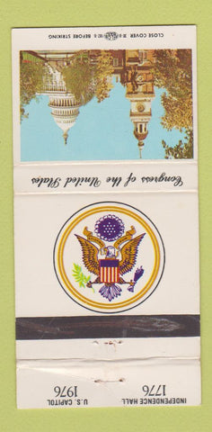 Matchbook Cover - US Congress Bob Traxler MI Michigan 1976 WEAR 30 Strike