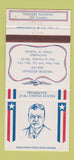 Matchbook Cover - US Presidents Theodore Roosevelt Teddy 30 Strike
